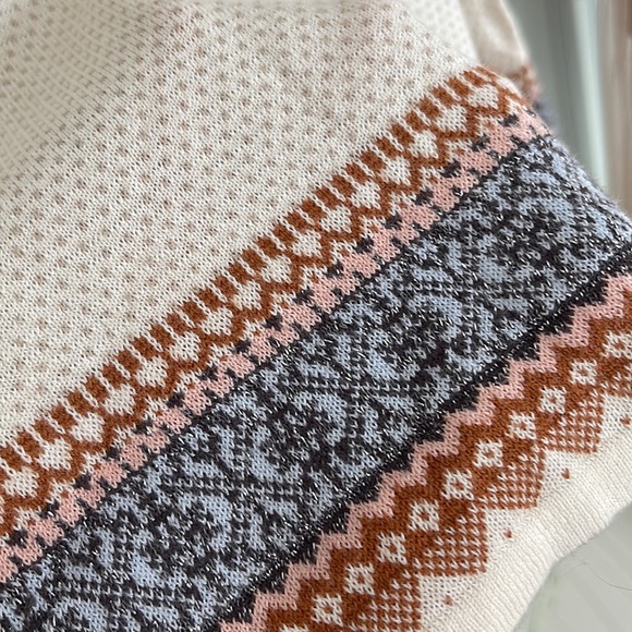 Free People M light weight knit tunic sleeves top - Picture 5 of 6